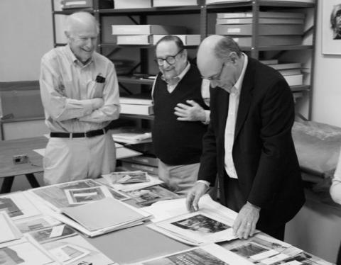 Ron Kurtz, Arnold Newman, and Howard Greenberg, March 2006