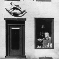 Exterior of an antique shop, Baltimore MD, 1939