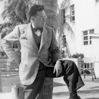 Arnold Newman posing